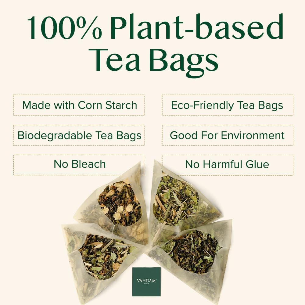 VAHDAM Vanilla Chai Tea Bags, High Caffeine, Non-GMO, Gluten Free, 30 Count, Individually Wrapped