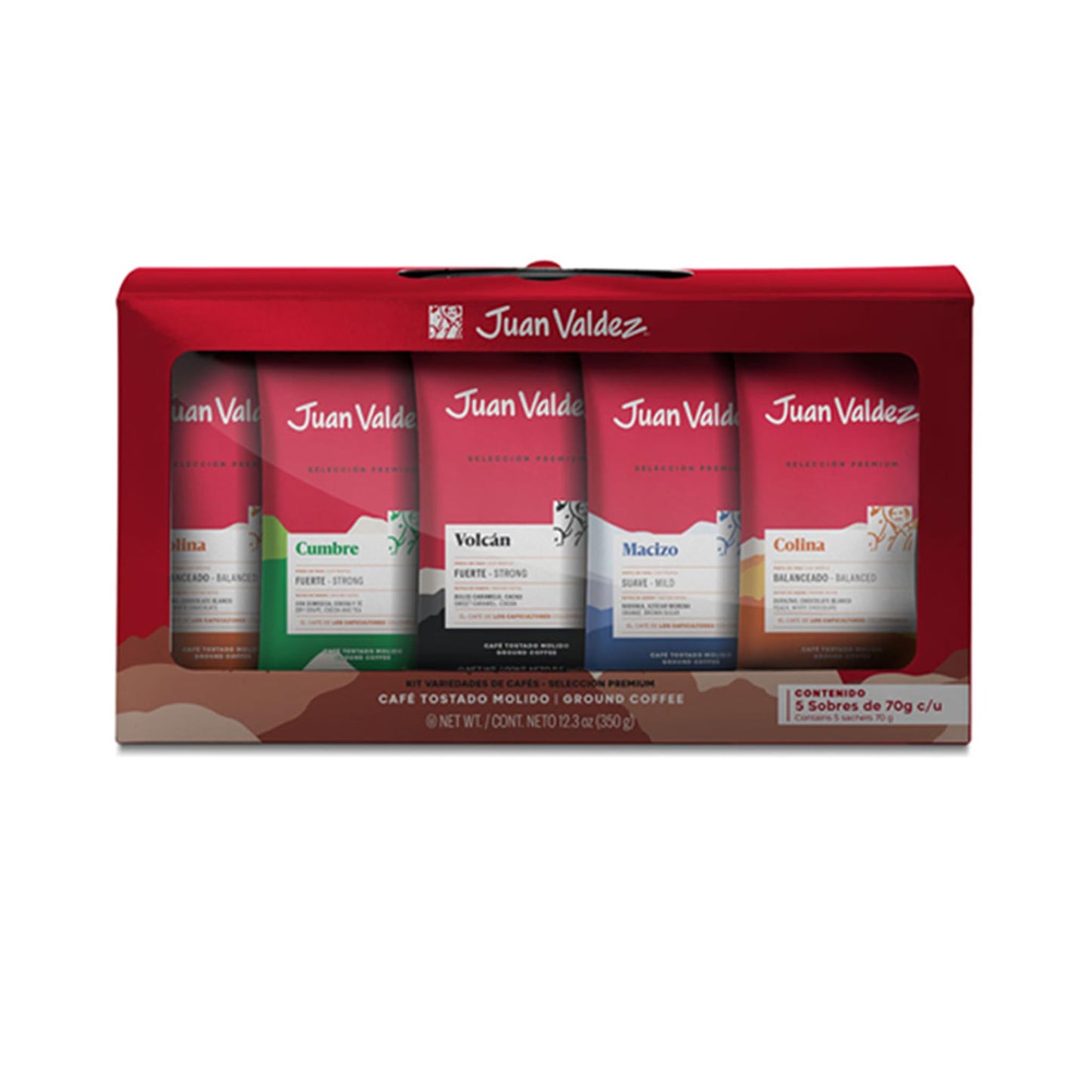 Juan Valdez Premium Selection Ground Coffee 5 Piece Kit