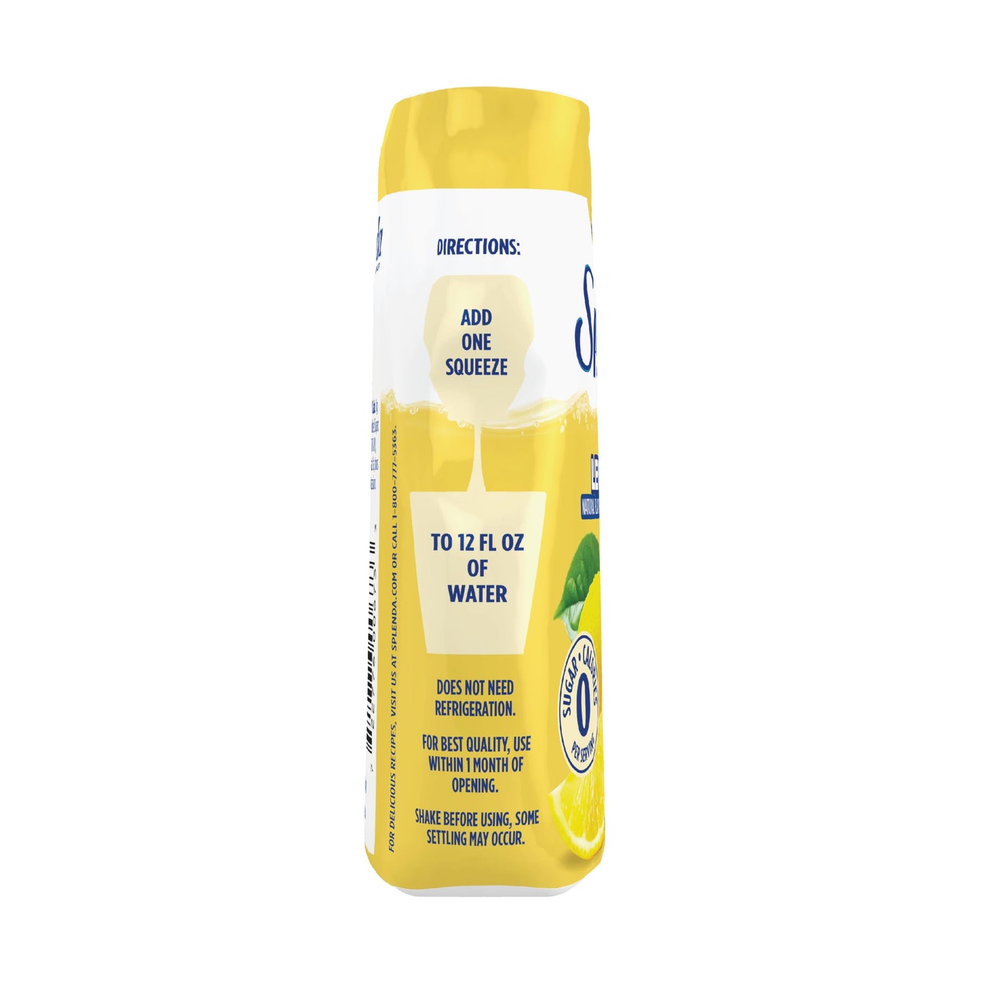 SPLENDA Liquid Water Enhancer Drops, Sugar Free, Zero Calorie, Lemonade, 3.11 Fl Oz Each Bottle, Pack of 2