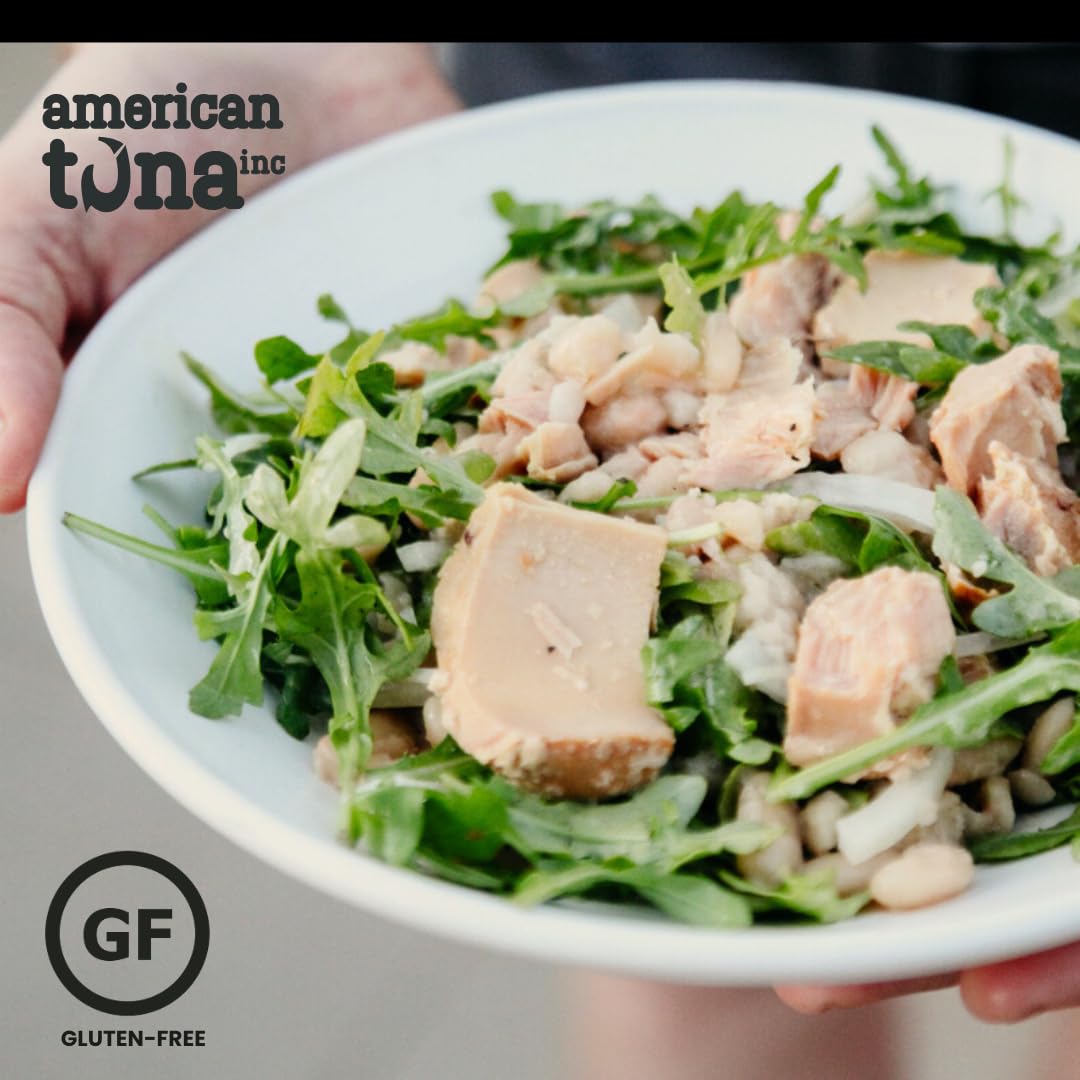 American Tuna Wild Albacore Tuna - MSC Certified, Sustainable, Sea Salt, 6 oz Can, Set of 6