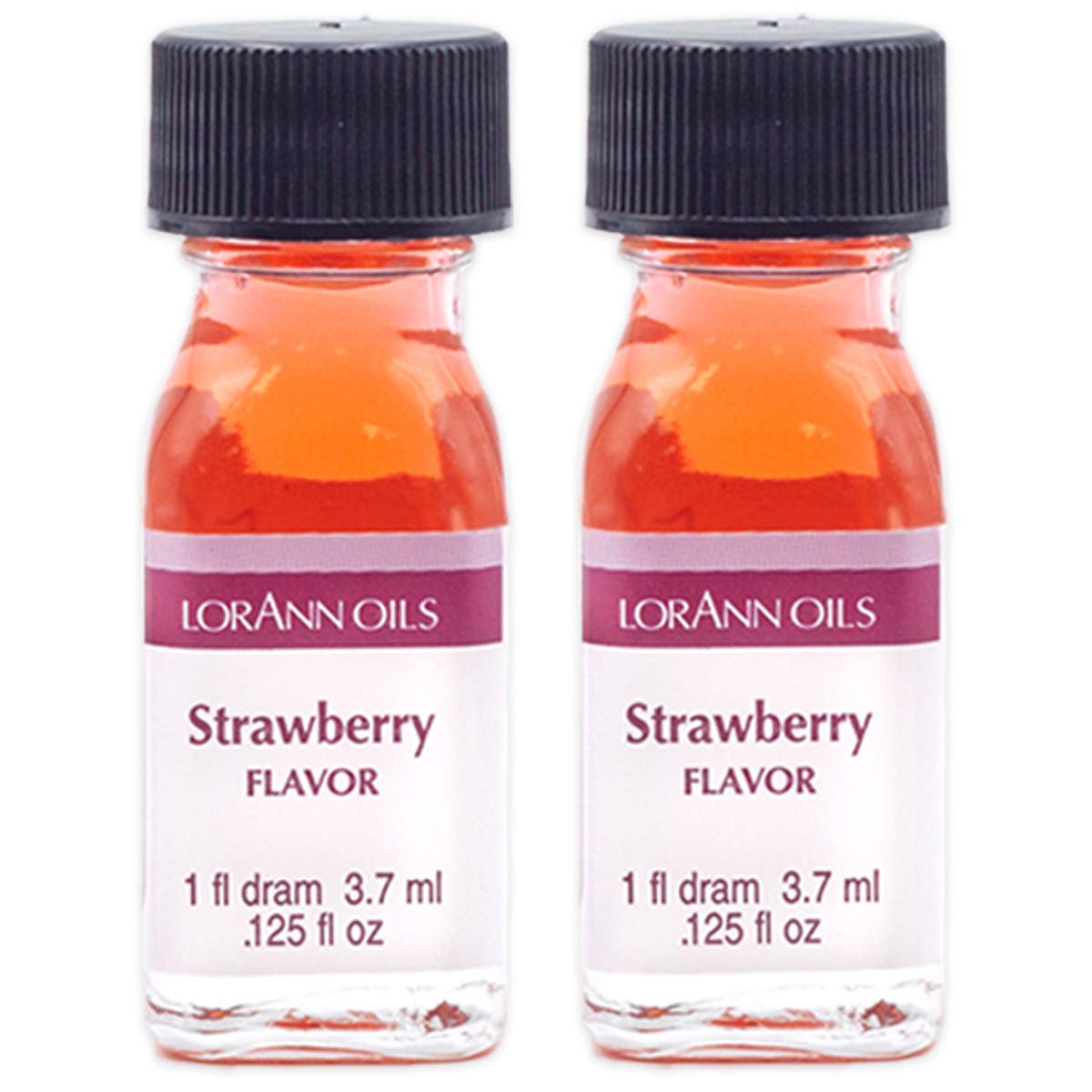 LorAnn Strawberry SS Flavor, 1 dram bottle (.0125 fl oz - 3.7ml - 1 teaspoon) - 2 Pack