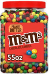 M&MS Bulk (M&MS Peanut Butter Milk Chocolate (1 Pack) Candy Jar | (55 oz) Chocolate candies for Valentines