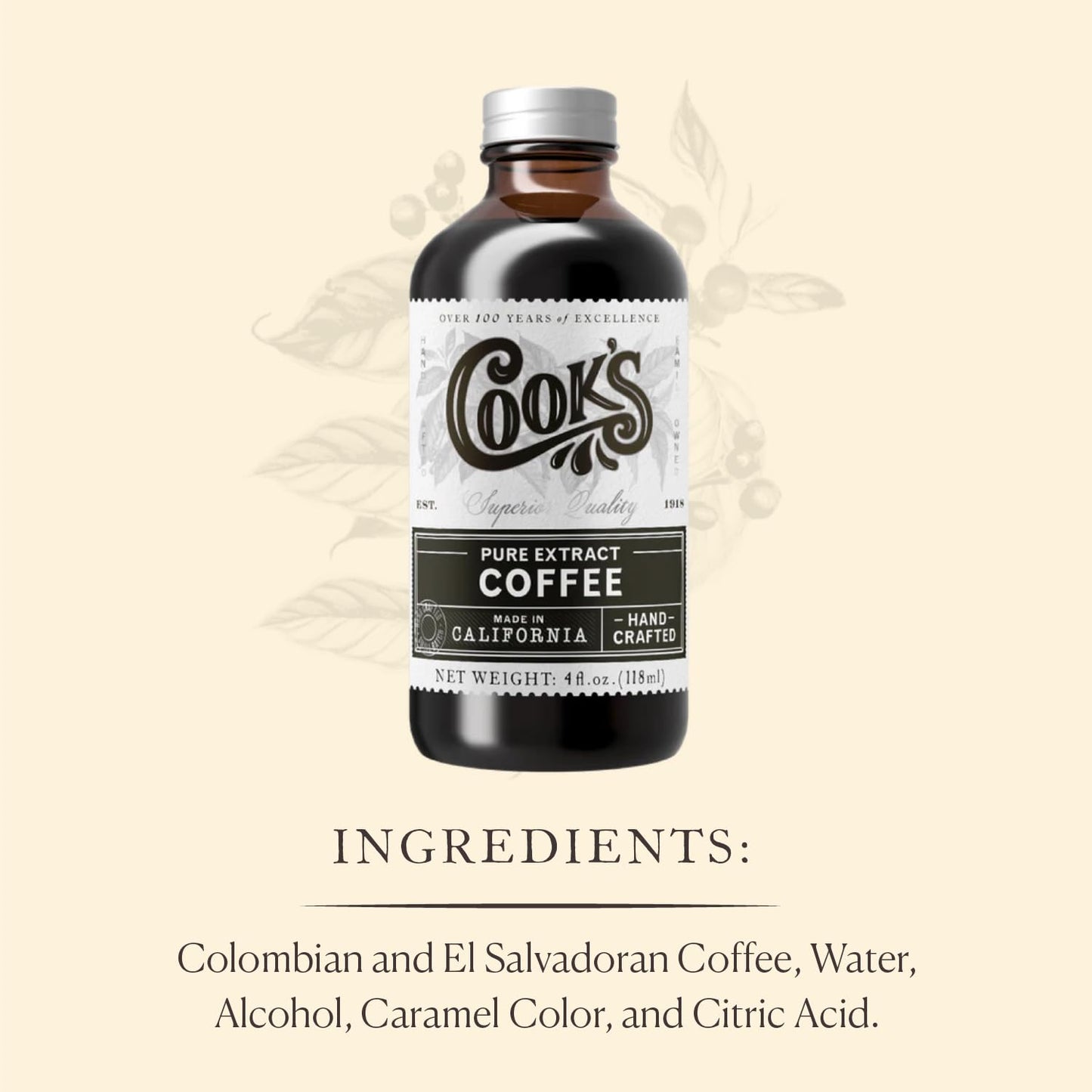 Cook'S Coffee Flavor 4 Oz
