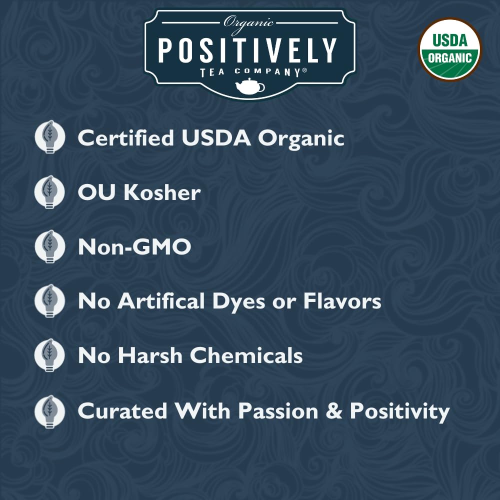 Organic Positively Tea Company Passion Fruit Black Tea Loose Leaf 4 Ounce