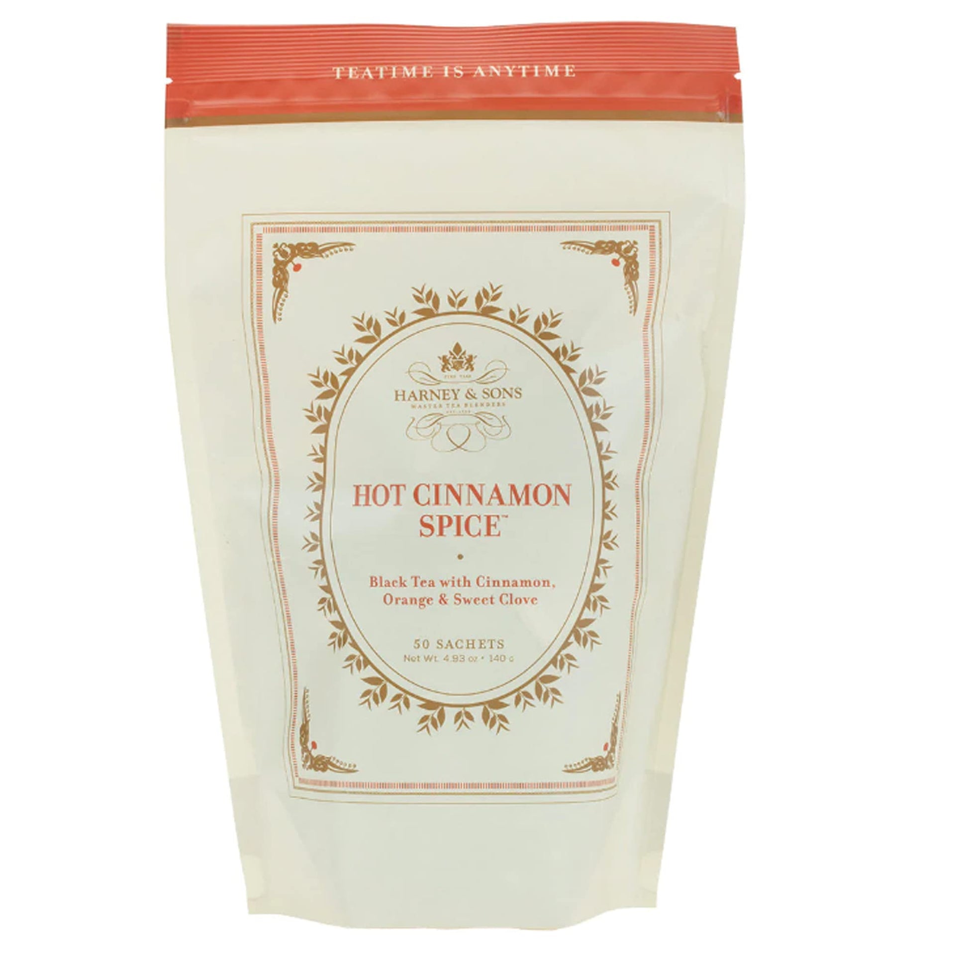 Harney and Sons Hot Cinnamon Spice, Bag of 50 Sachets