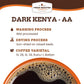 Fresh Roasted Coffee Dark Kenya AA Ground Coffee, Dark Roast, 5 lb (80 oz), Kosher