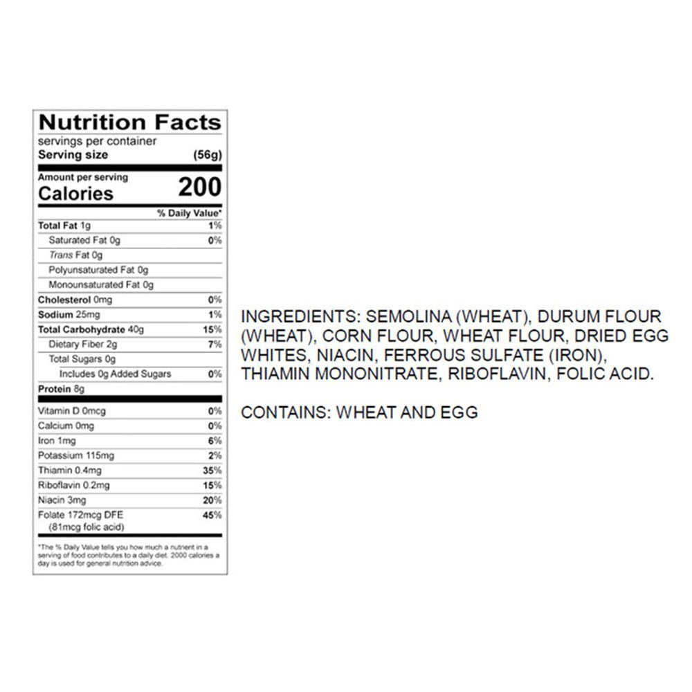 NO YOLKS Egg Noodle Substitute, Fine, 12 Oz, Gluten-Free, Perfect for Healthy Meals
