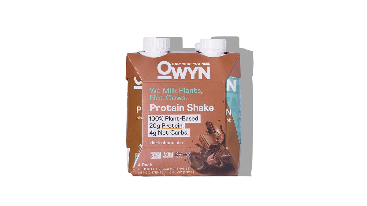 OWYN Dark Chocolate Plant Based Protein Shake 4pk  11.15 FZ