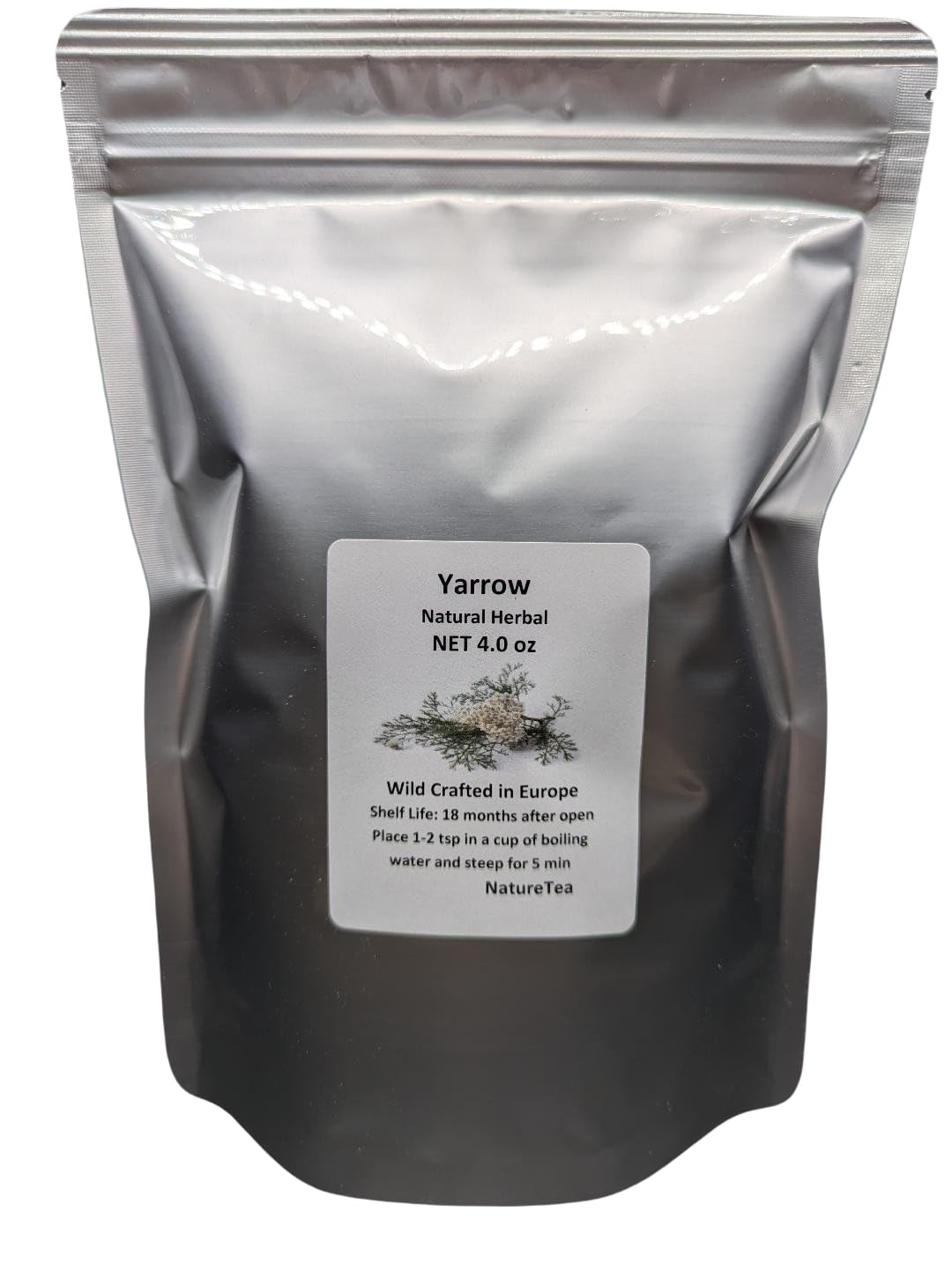 Nature Tea Yarrow Flower Loose Leaf & Flower C/S - 4 Ounce (Pack of 1)