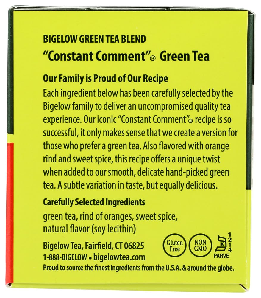 Bigelow Constant Comment Green Tea Bags, 20 Ct (Pack Of 6)
