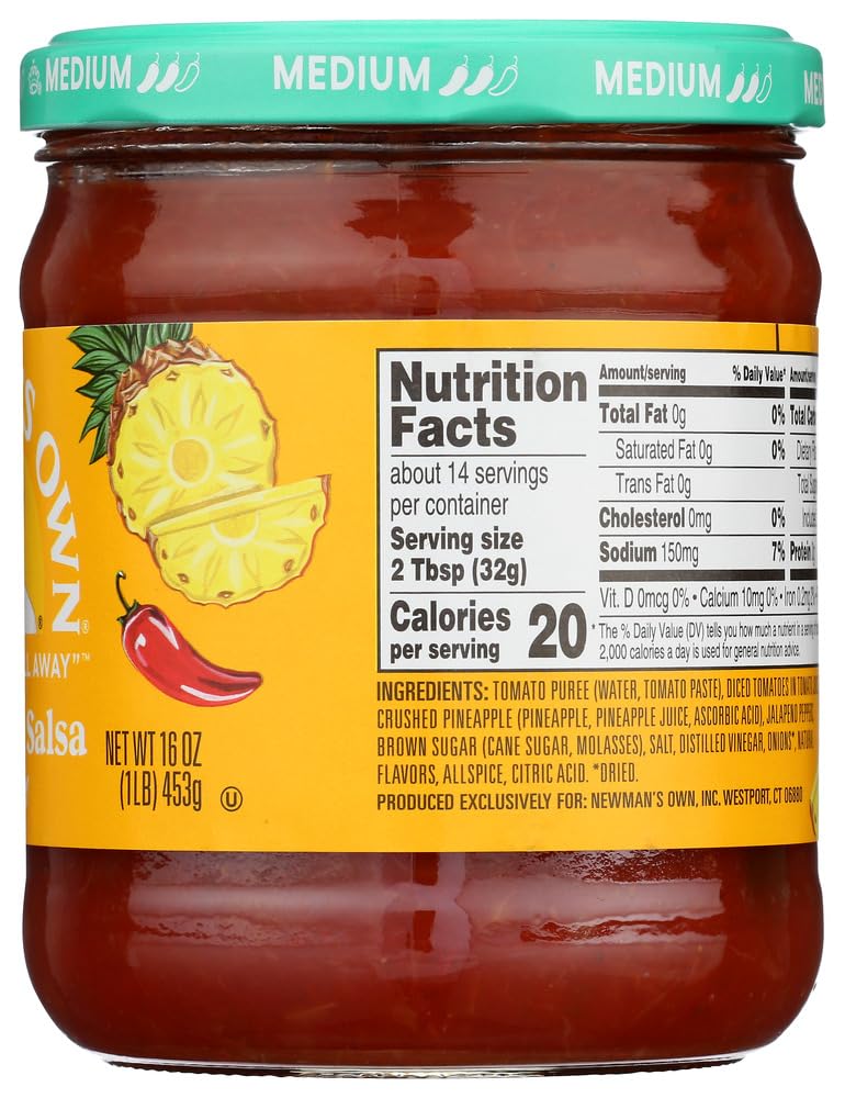 Newmans Own Salsa Pineapple (Pack of 3)