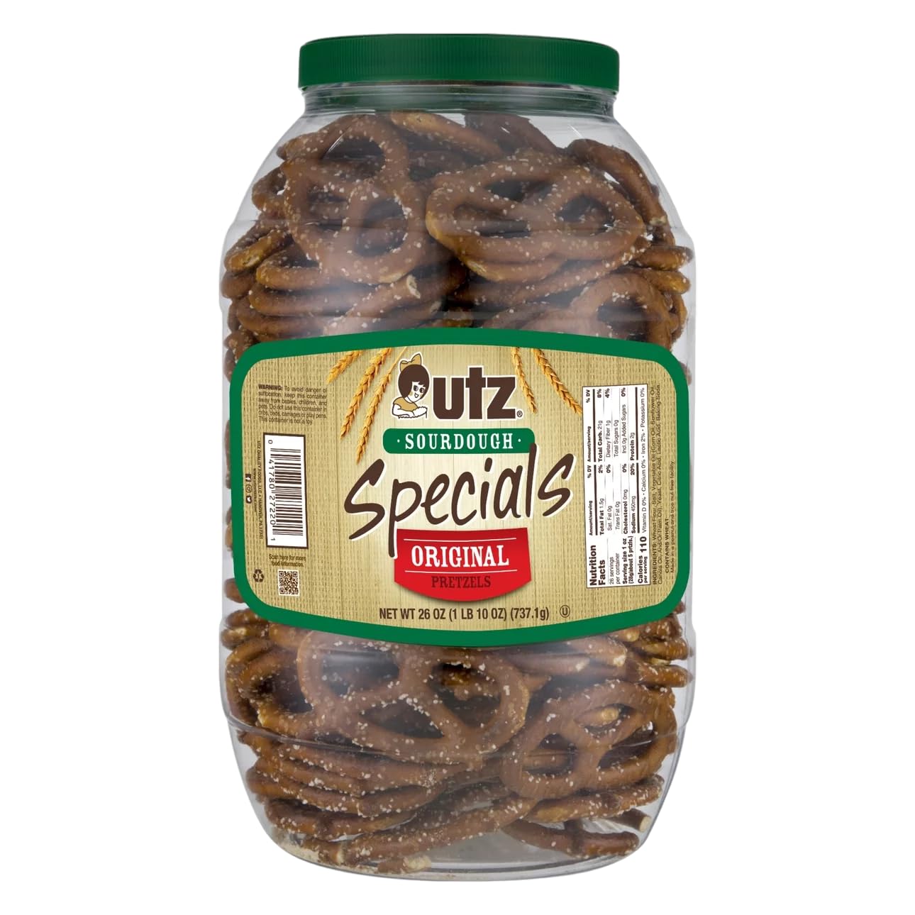 Utz, Pretzel Barrel Special, 26 Ounce