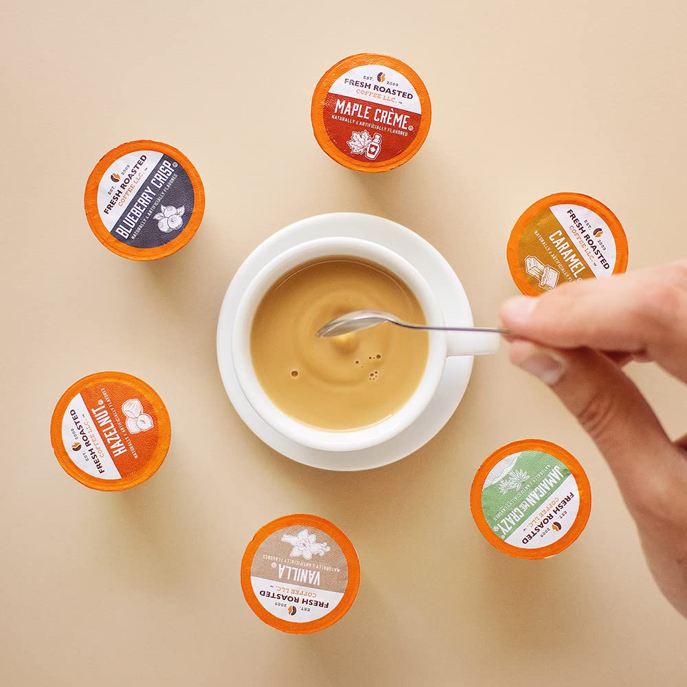 Fresh Roasted Coffee, Maple Crme, Flavored Coffee Pods, 96 Count