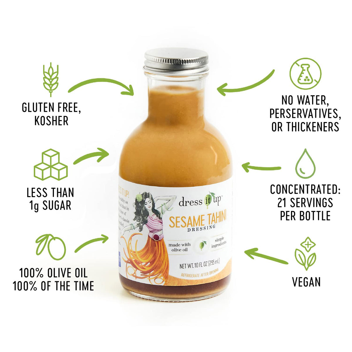 Dress It Up, Sesame Tahini Salad Dressing, 10 oz