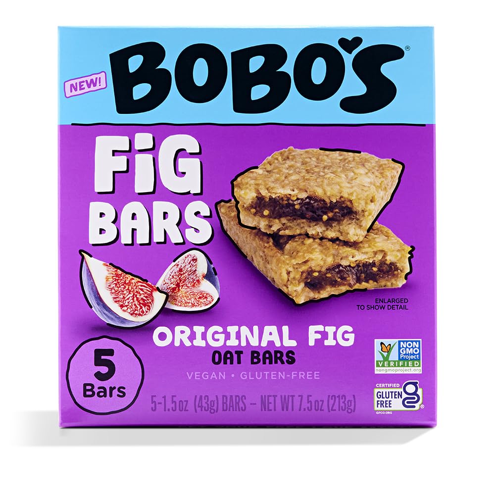 Bobos Oat Bars Original Fig Bar 5 Count  1.5 OZ