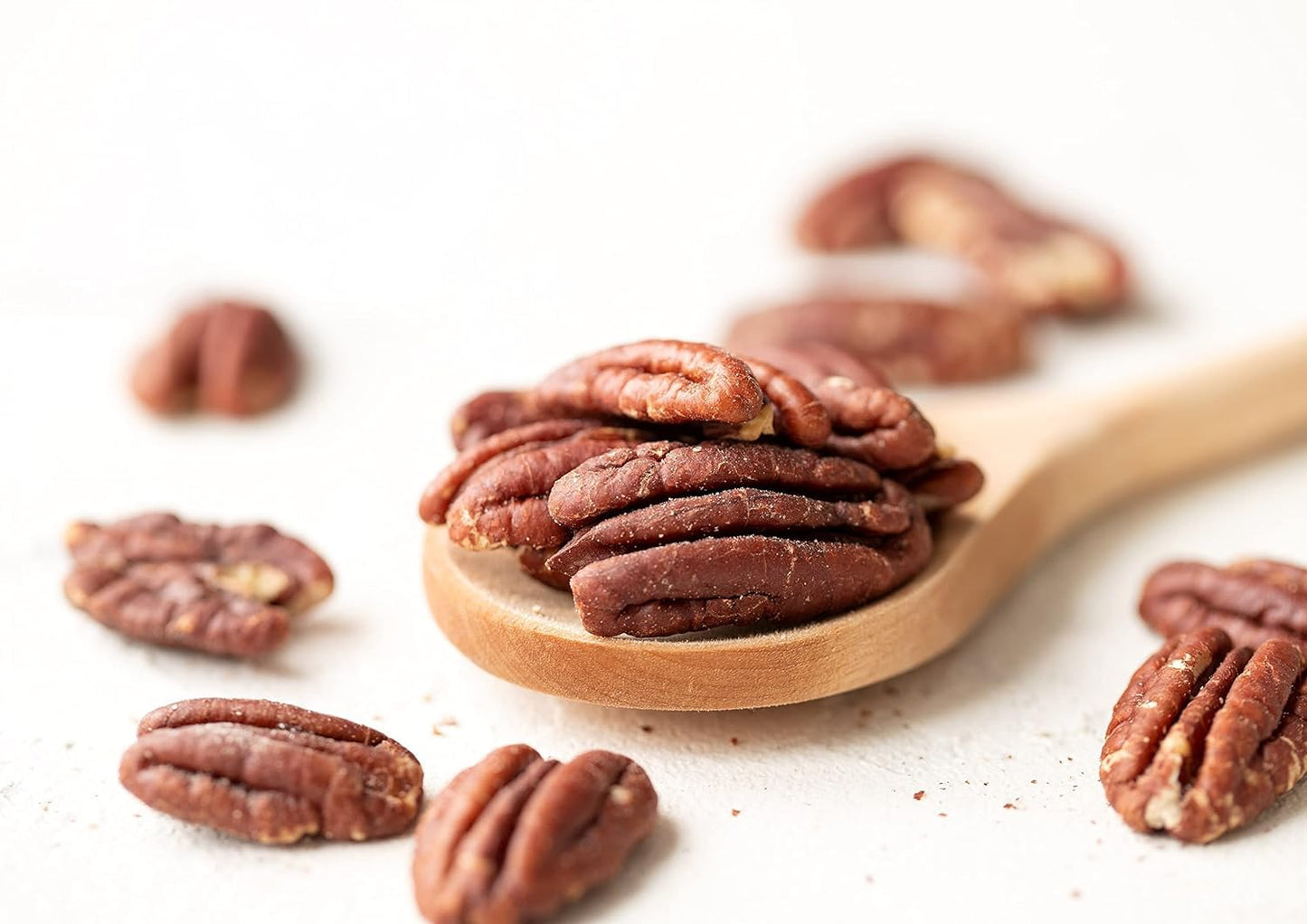 Food To Live - Dry Roasted Pecan Halves With Himalayan Salt, 4 Ounces - Oven Roasted Lightly Salted Pecan Nuts, Good Source Of P