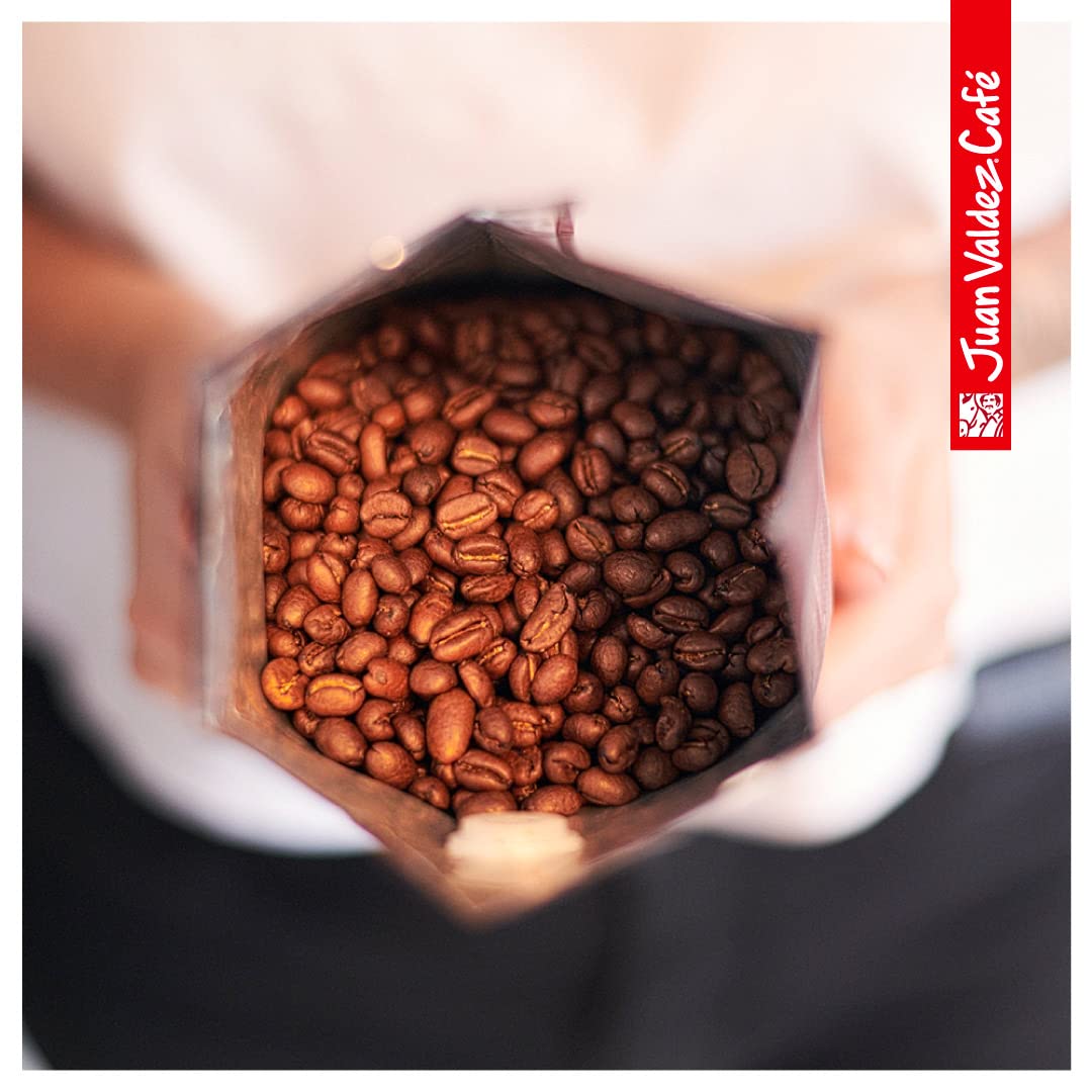 Juan Valdez Whole Bean Coffee, Balanced Roast, 16 OZ, Premium Colombian Coffee, Model S-PL-4552