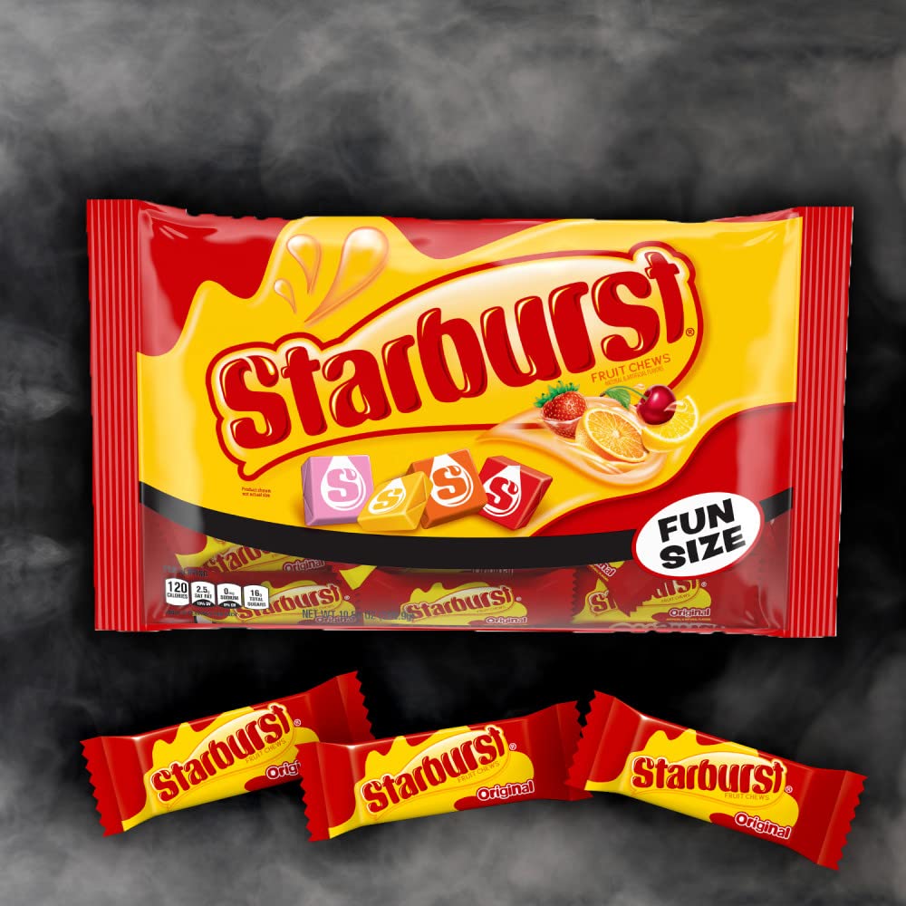 Starburst Original Fruit Chews Fun Size Halloween Candy, 10.58 Oz Bag