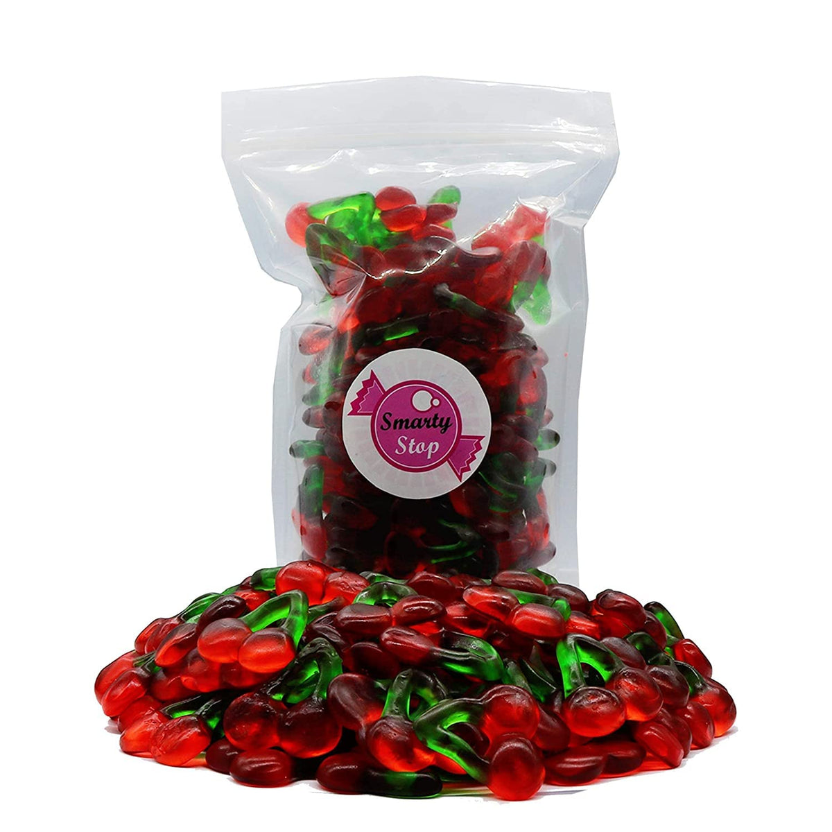Smarty Stop Gummy Collections (Twin Cherry Red & Green, 2 Pound (Pack Of 1))