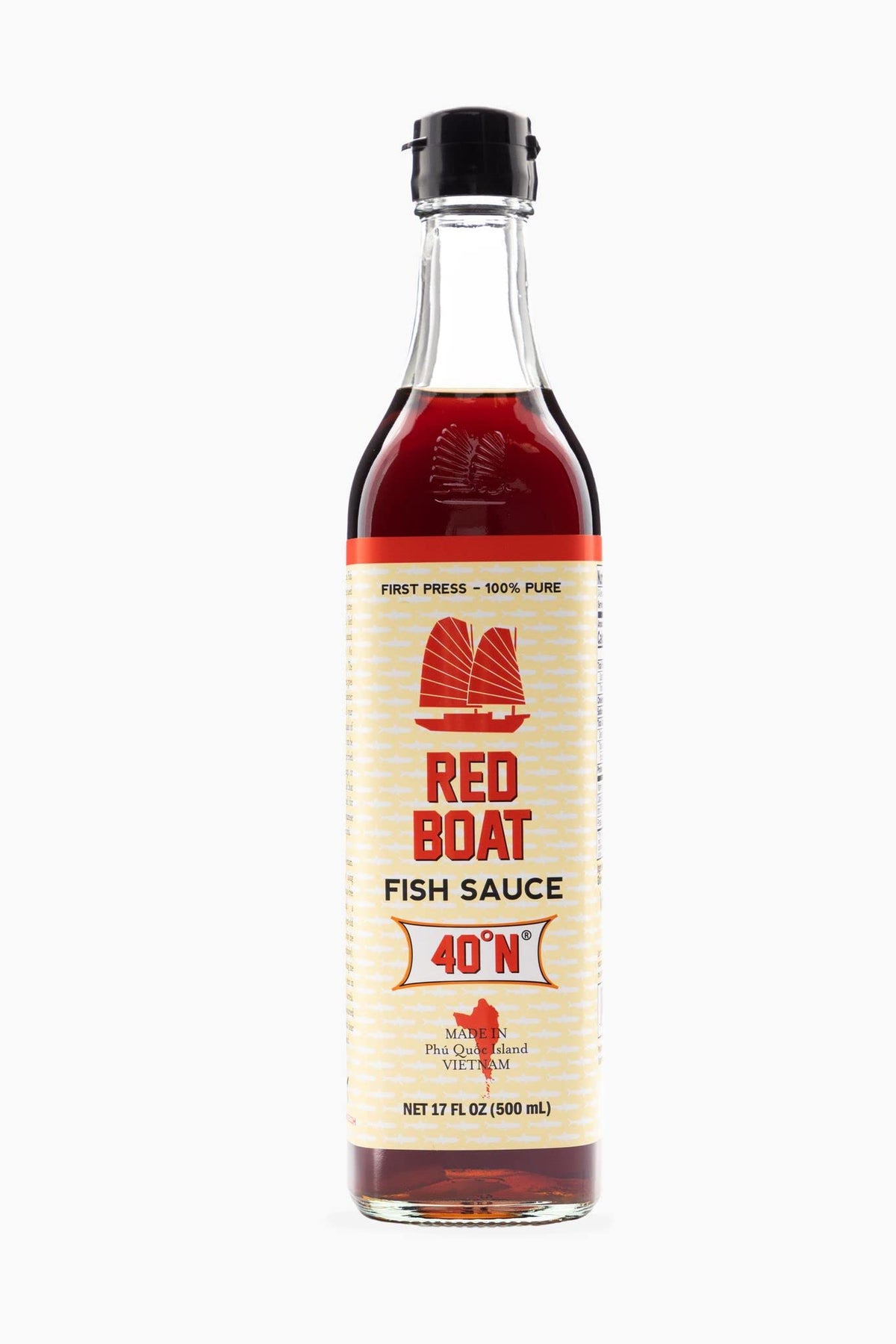 Red Boat Fish Sauce | Premium 40N Fish Sauce made with just 2 ingredients in Vietnam | Keto, Paleo & Whole 30 | Gluten and Sugar