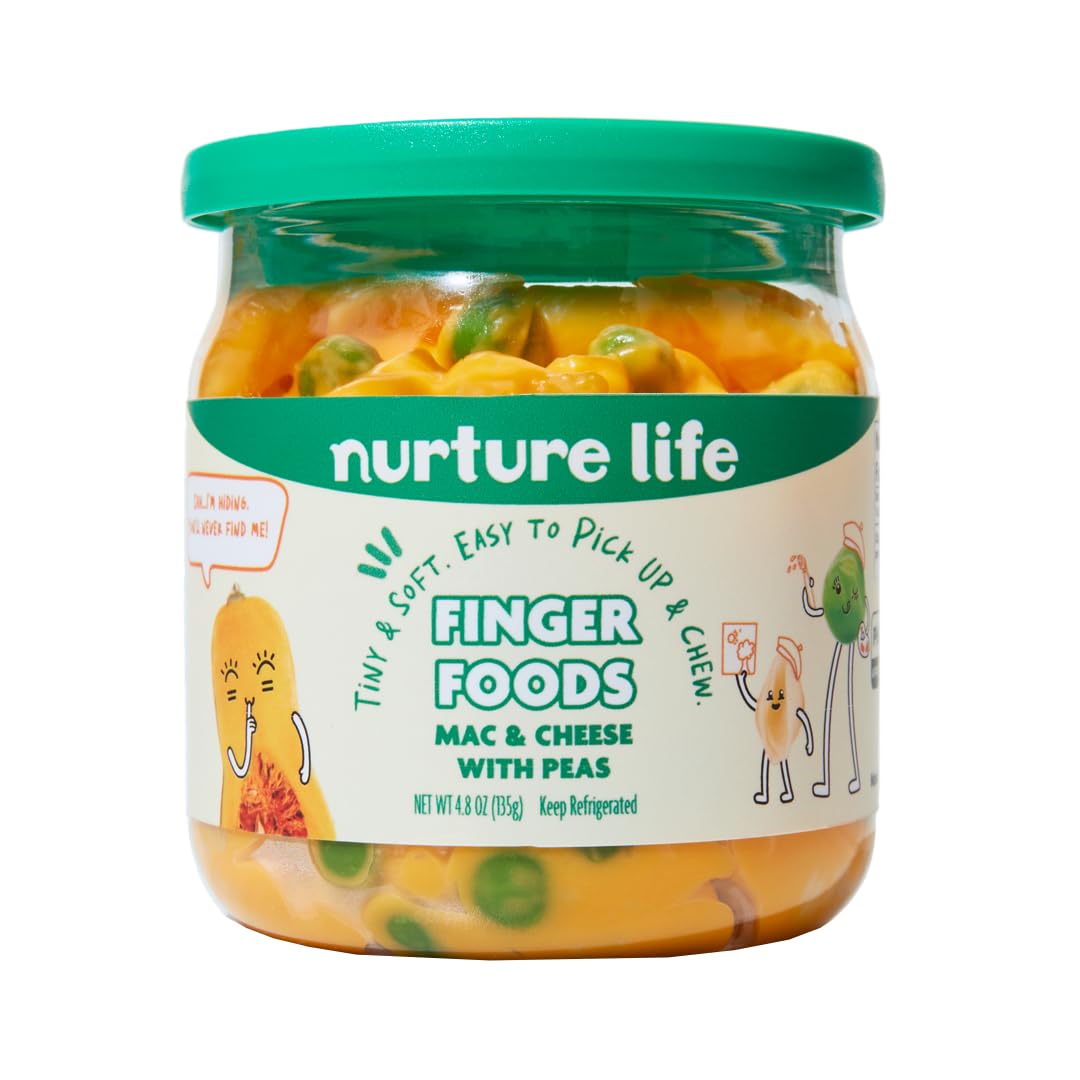Nurture Life Finger Foods, Mac & Cheese With Peas, Freshly Made Baby & Toddler Meals, Stage 3 Finger Foods For Self-Feeding Read