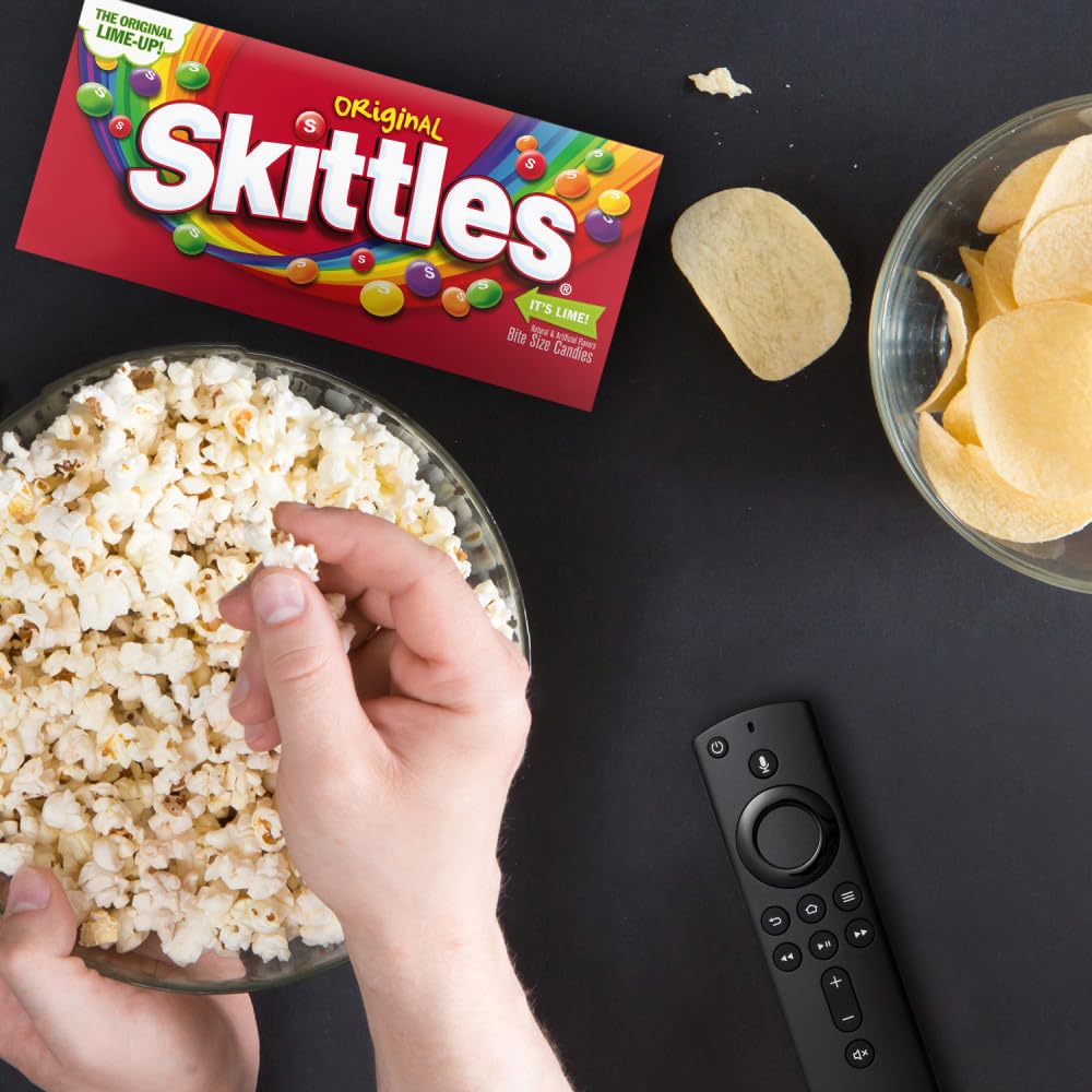 SKITTLES Original Chewy Candy Theater Box, 3.5 oz Boxes (Pack of 12)