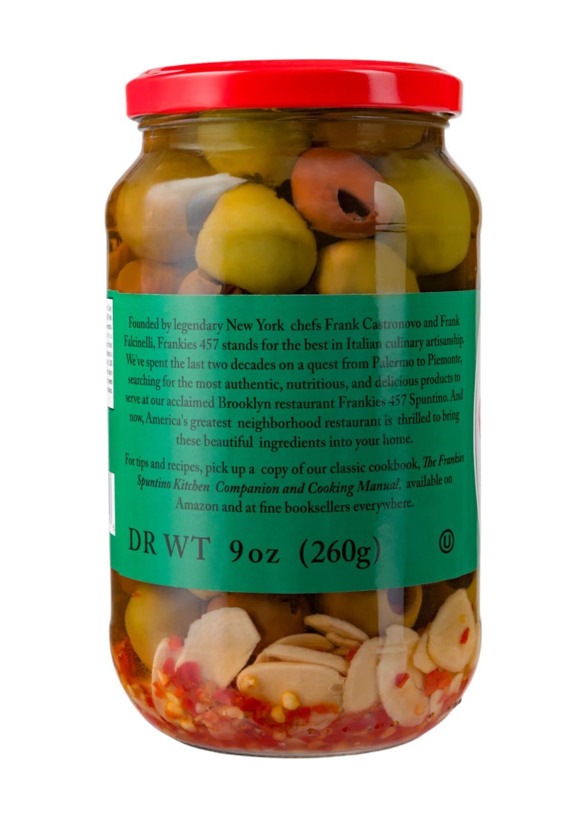 Frankies 457 Mediterranean Mix Olives - Authentic Sicilian - Product Of Italy - Savory, Rich And Bold Flavors - Premium Handpick