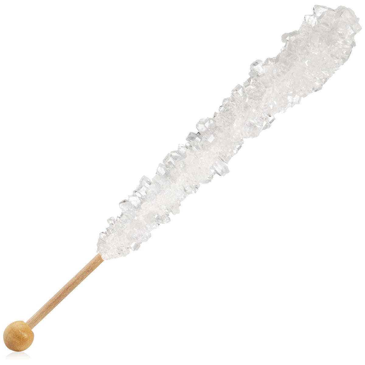 Candy Envy - White Rock Candy Sugar Sticks - Original Sugar Flavored - 12 Indiv. Wrapped
