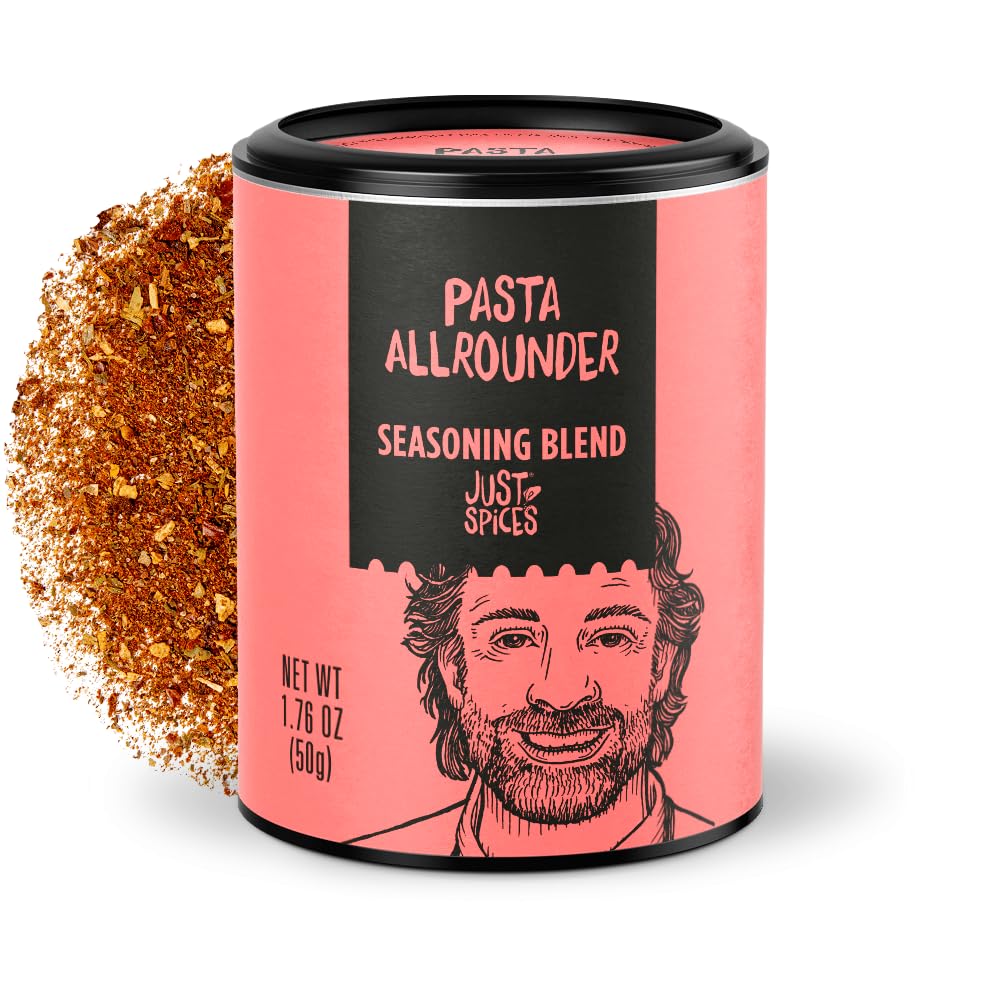 Just Spices Pasta Allrounder Mediterranean Spice Mix, 1.76 OZ, Ideal for Pasta Dishes