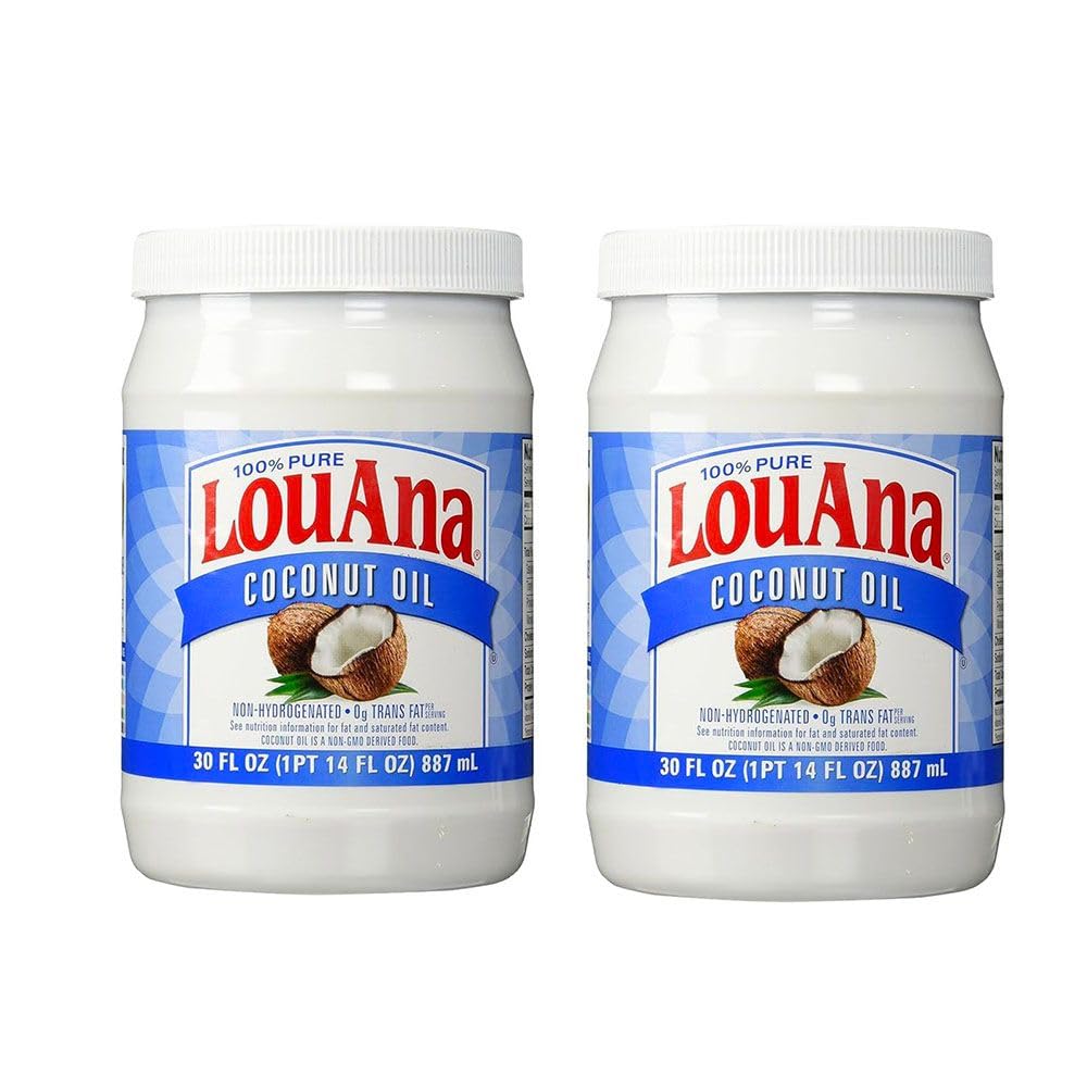 Coconut Oil 100% Pure 30 Fl Oz Plastic Bottles 2 Pack