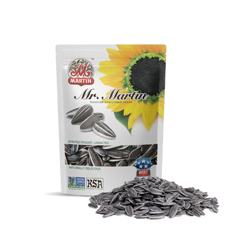 MR. MARTIN Freshly Roasted Unsalted Sunflower Seeds To Eat - Non-GMO, Kosher, Crunchy, Delicious, Vegan, Keto Friendly, Low Sodi