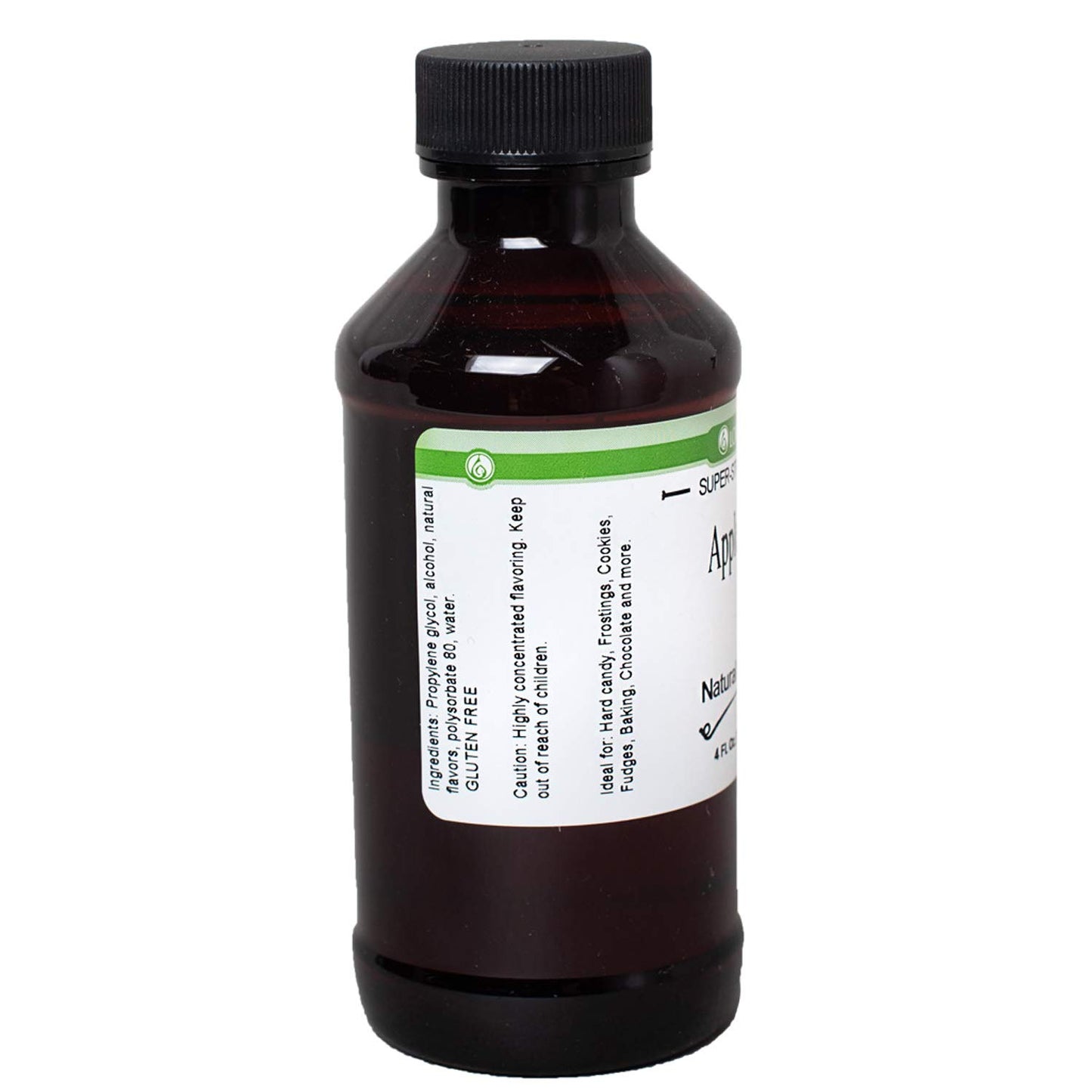LorAnn Apple Pie Flavoring, 4 Fl Oz, Clear to Reddish Orange