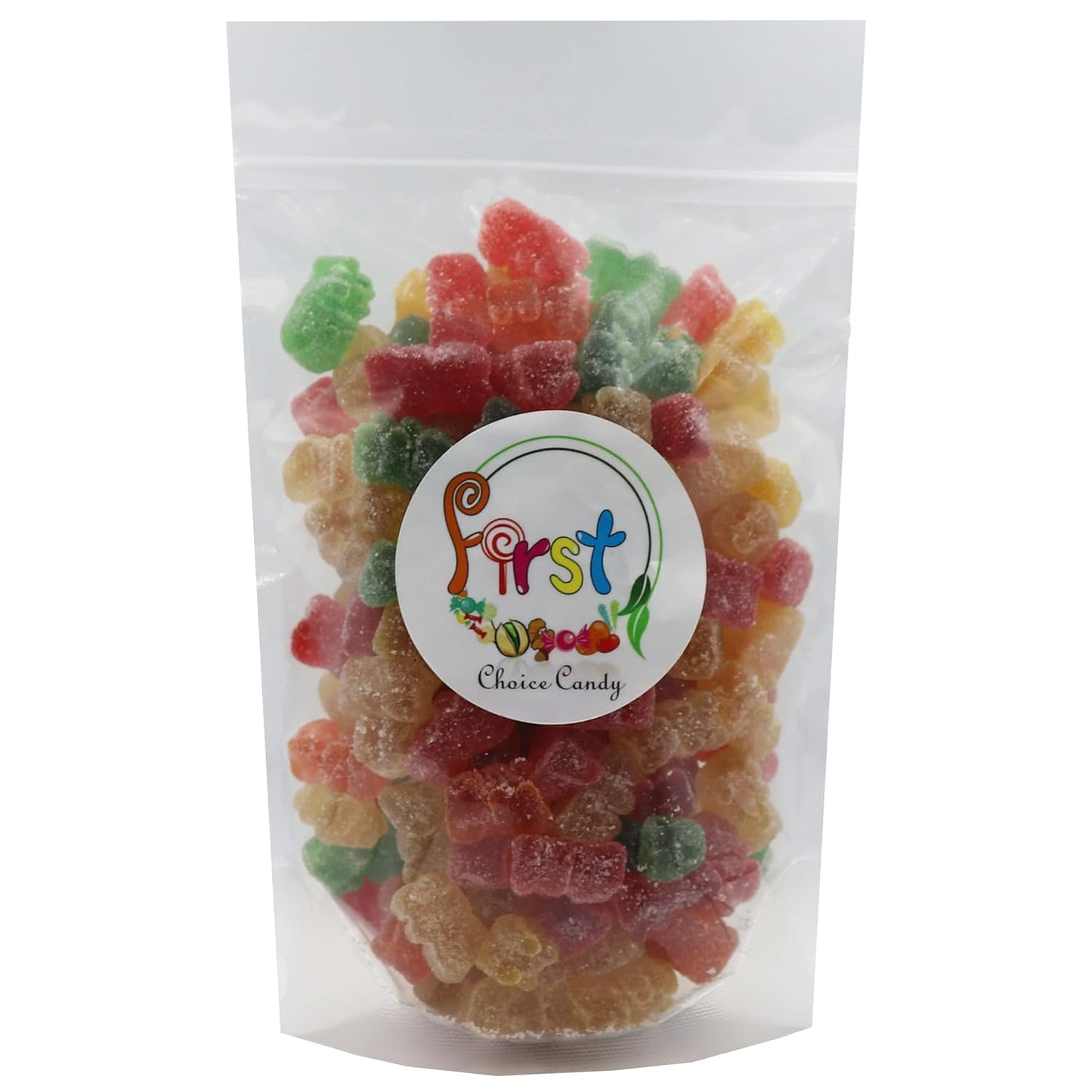 FirstChoiceCandy Sour Wacky Gummy Fun Bears, Assorted Sour Flavors, 5 Pound
