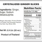 Candy Shop Dried Crystallized Ginger Slices In Resealable Bag (2 Lbs)