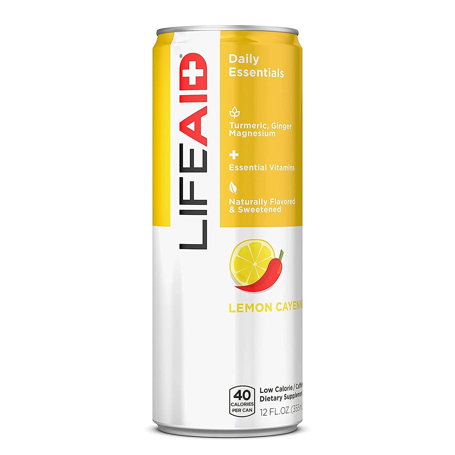 LIFEAID Vitality Blend Healthy Soda Replacement, Turmeric, Vitamin C, 12 Fl Oz, Vegan, GF, Lifeaid Thrive