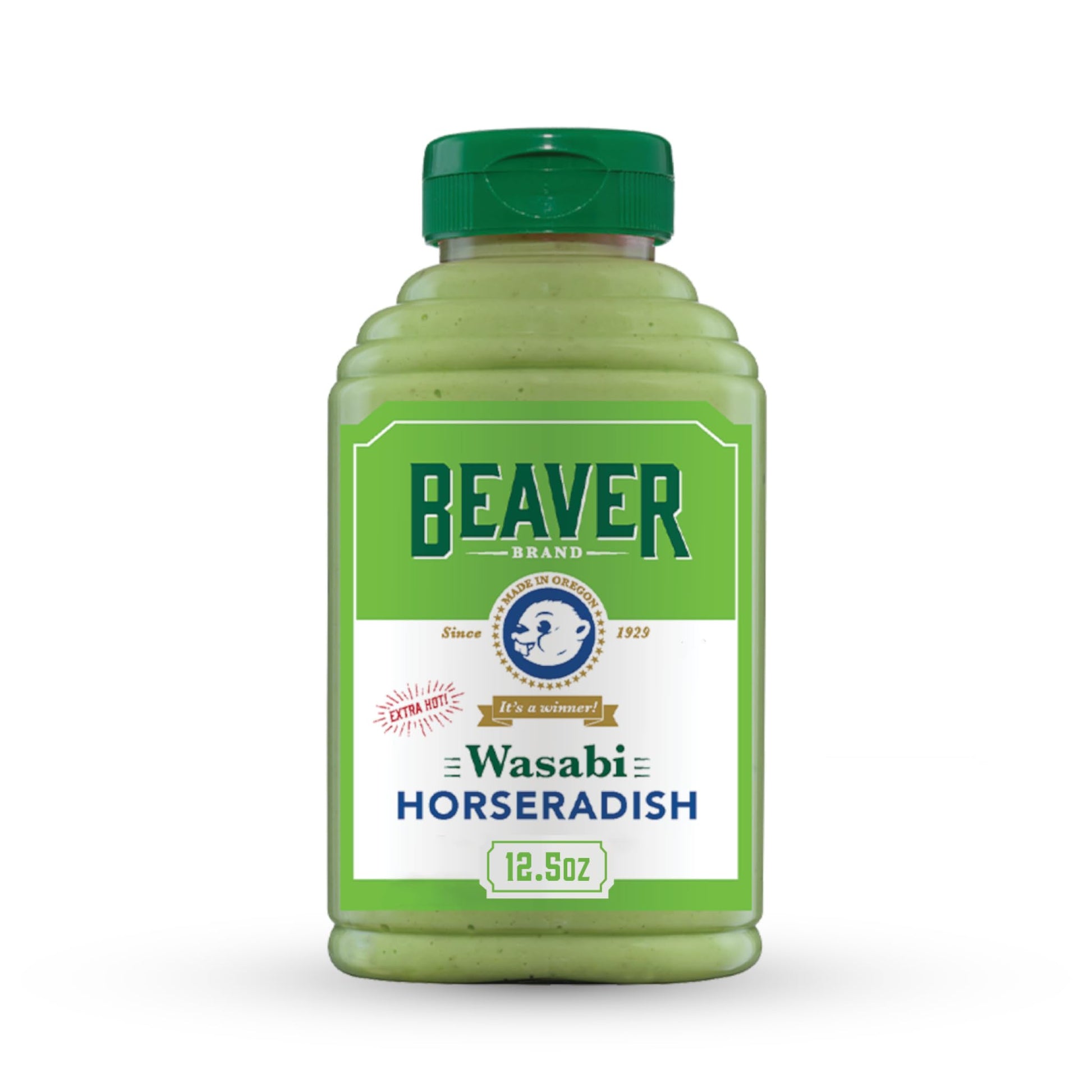 Beaver Extra Hot Wasabi Horseradish, 12.5 oz squeeze bottle