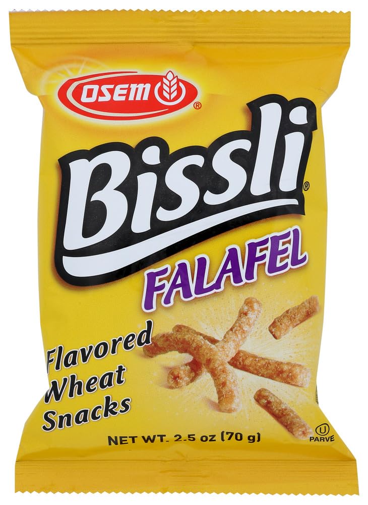 Osem Bissli Falafel Flavored Crunchy Wheat Snack -No Food Coloring or Preservatives, 2.5 Ounce Bags (Pack of 10)