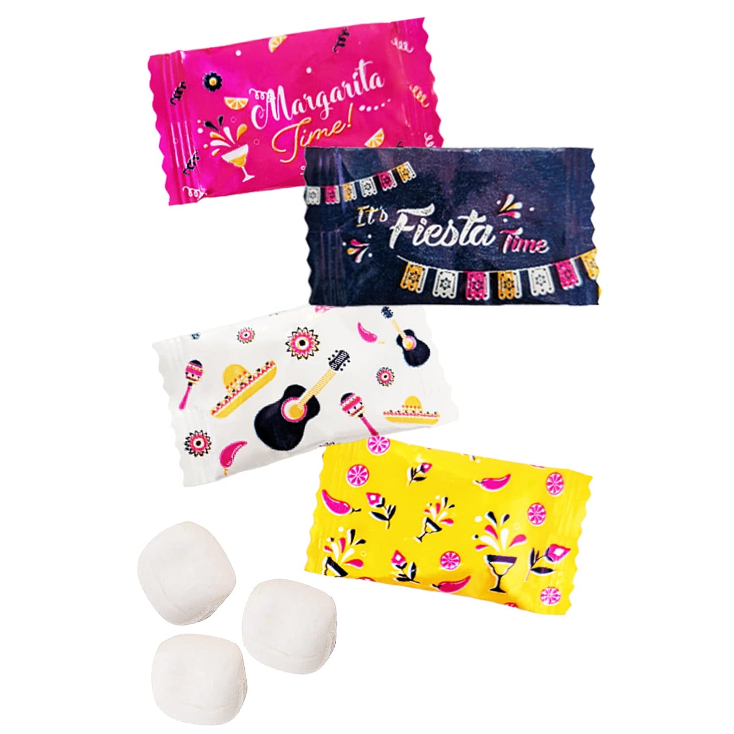 The Dreidel Company Fiesta Buttermints, Fat-Free Mint Candies, Kosher Certified, 275 Count, Individually Wrapped, White