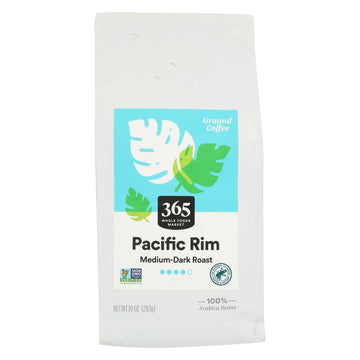 365 by Whole Foods Market Pacific Rim Vienna Roast Coffee, 10 Ounce, Pack of 1