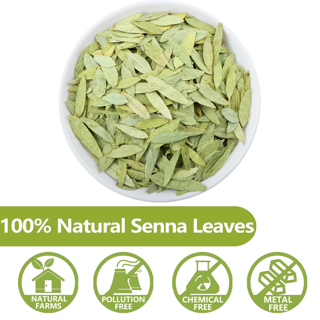 ULTHMOK Premium Senna Tea Bags, 100% Natural, Caffeine Free, 100 Count