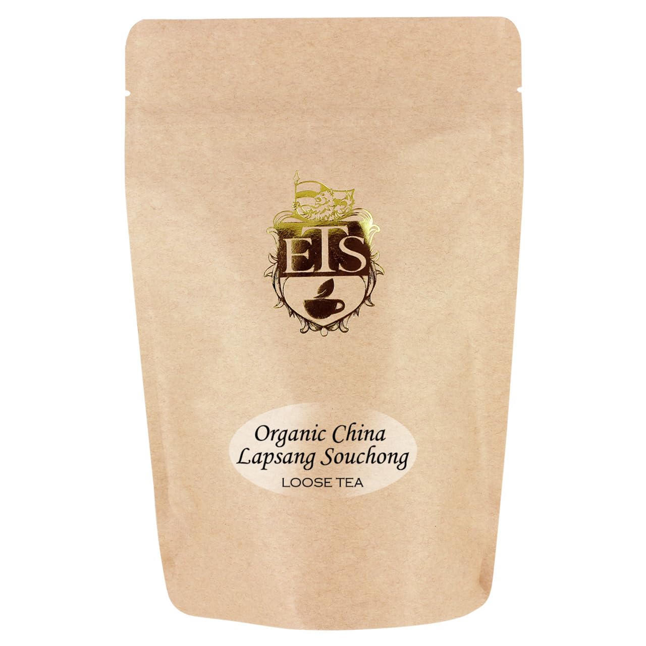 English Tea Store Loose Leaf, Organic Lapsang Souchong China Black Tea Pouches, 4 Ounce
