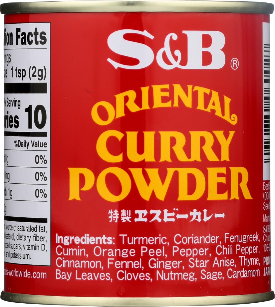 S&B Curry Powder, Oriental, 3 Oz - Set Of 2