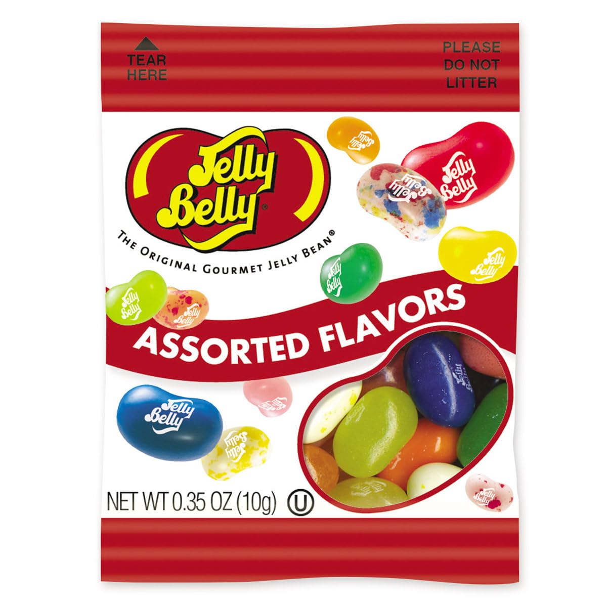 Jelly Belly Individual Packs | 75 Pack | Mini Bags Of Assorted Jelly Beans | 75 Bags Of 0.35Oz | Assorted Flavors