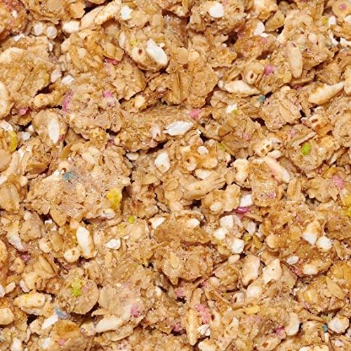 Safe + Fair Birthday Cake Granola - Gluten-Free, Vegan & Plant-Based Snack with Natural Sprinkles - 0g Trans Fat, Non-GMO, Koshe