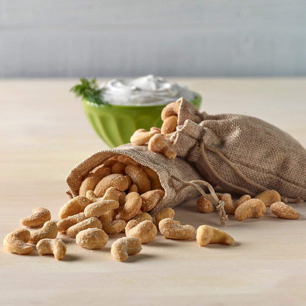 Emerald Nuts, Dill Pickle Seasoned Cashews, 5 Oz, Resealable Bag (Pack Of 4)