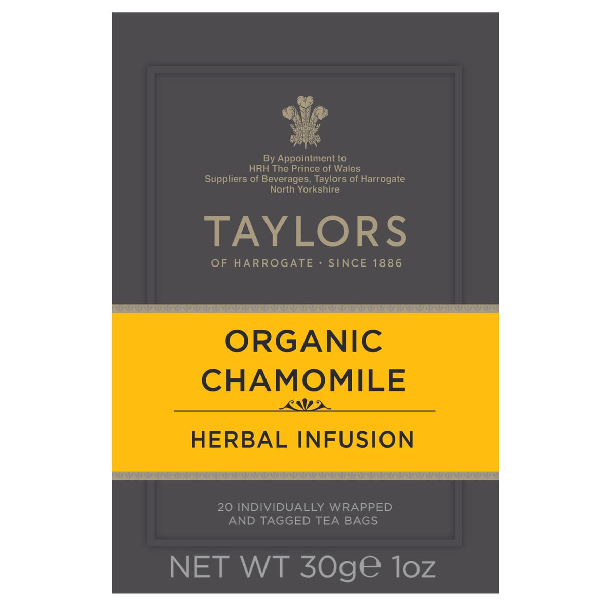 Taylors Of Harrogate Organic Chamomile Herbal Tea, 20 Teabags