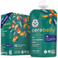Cerebelly Organic Baby Food Pouches, Kale Sweet Potato Apple Purees, 16 Nutrients, No Added Sugar, Fiber & Non-GMO, 4oz, 12 Pack