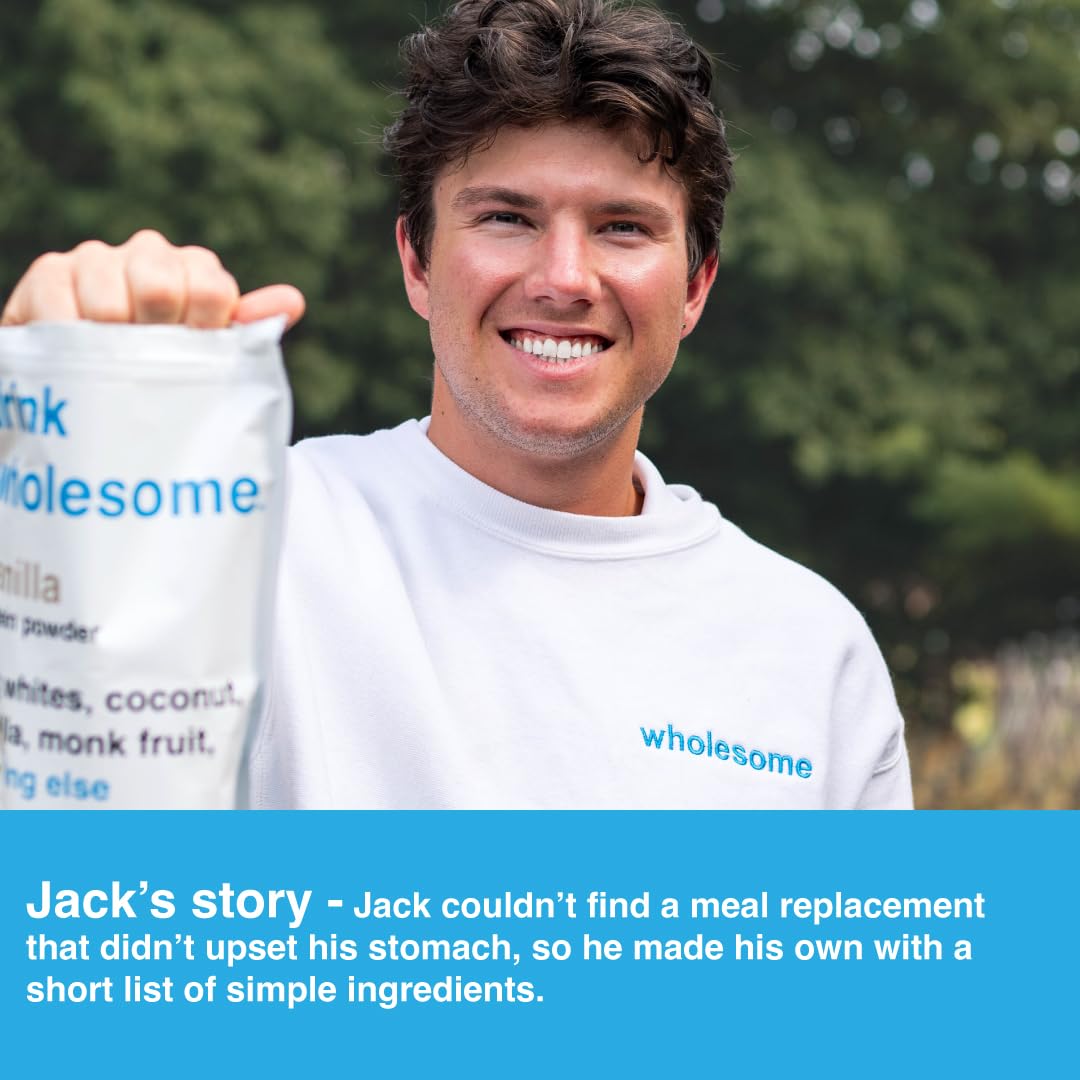 Drink Wholesome Chocolate Meal Replacement Powder - Dairy Free, Gut Friendly, 14 Servings