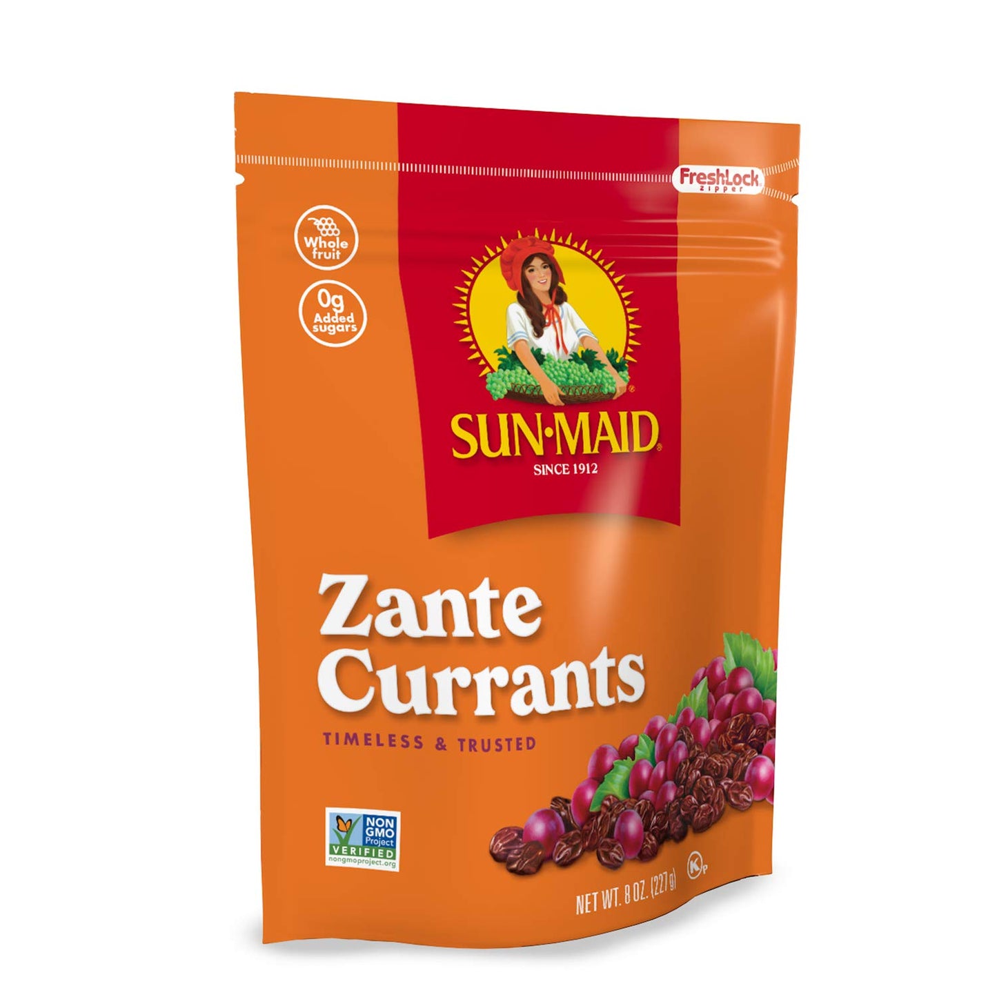 Sun-Maid California Zante Currants Snack | 8 Ounce Bags | Pack Of 1 | Whole Natural Dried Fruit | No Artificial Flavors | Non-Gmo | Vegan And Vegetarian Friendly