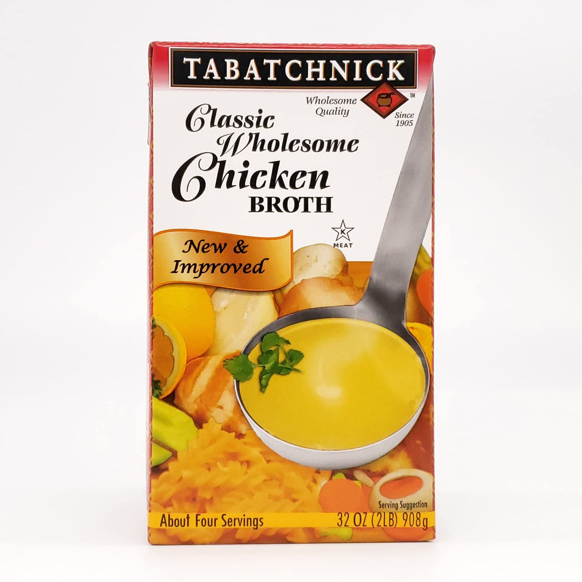 Tabatchnick Classic Wholesome Chicken Broth Kosher For Passover 32 oz. Pack of 6..6